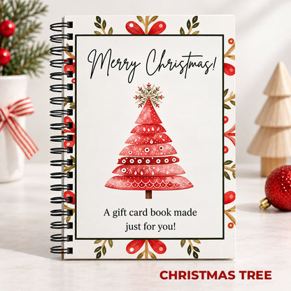 Christmas Gift Card Book – 12 Gift Card Pages & Personal Message Holder