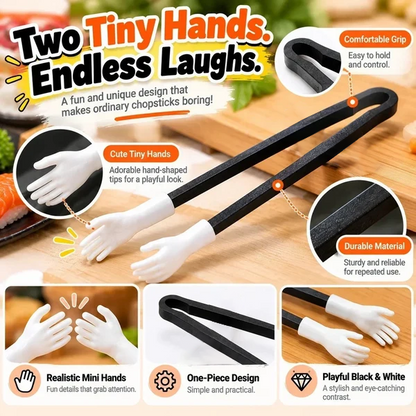 😂 Funny Tiny Hands Sushi Chopsticks – Hilarious Mini Hand Food Grabber for Sushi Lovers & Party Gifts