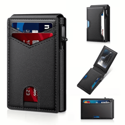 Aluminum RFID Blocking Minimalist Wallet for Men