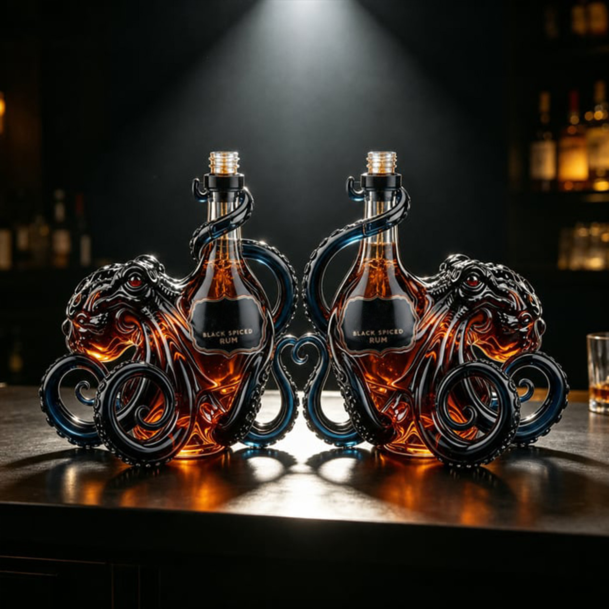 🎁 Father’s Day 49% OFF - The Rum Edition 3D Octopus Bottle 🐙🥃