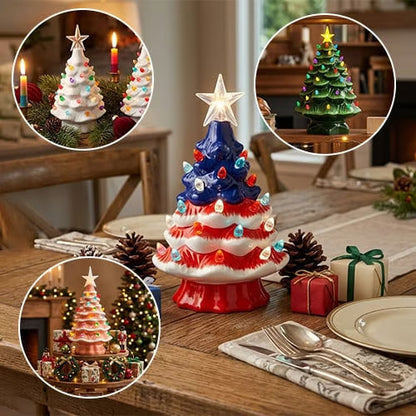 Mini Resin Nostalgic Christmas Tree Lamp