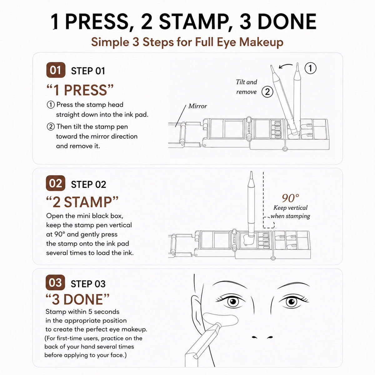 BLACK BOX 3-in-1 Lower Lash & Eyeliner Stamp Kit
