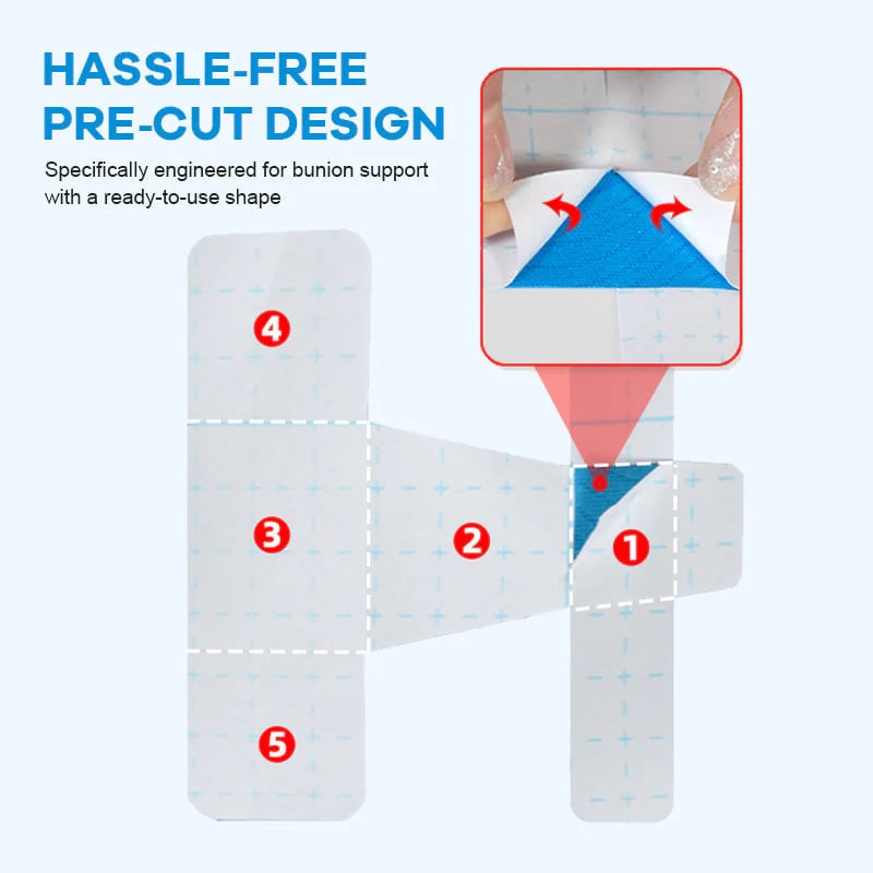 🔥LAST DAY 50% OFF - 👣Pre-cut Hallux Valgus Corrector Kinesiology Tape