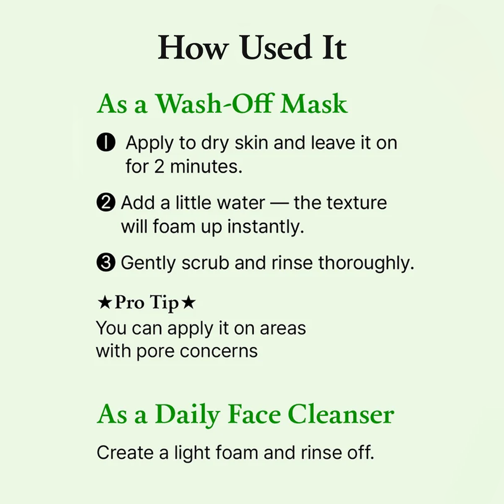 (Green Tomato) Clay Mask Cleanser