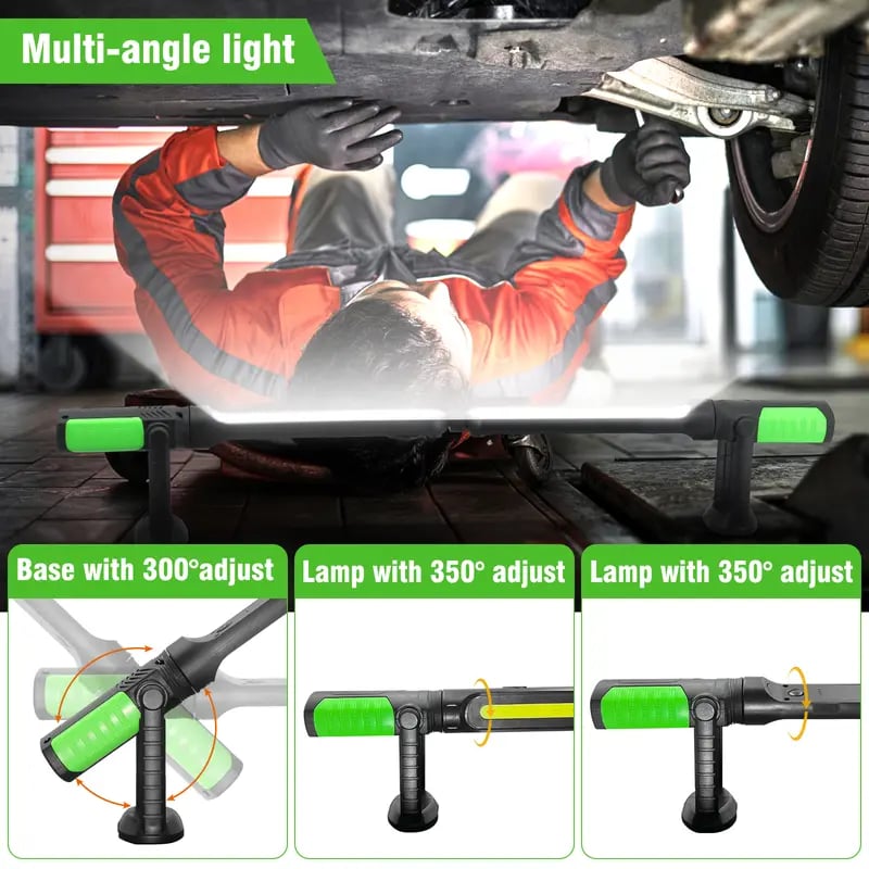 🎁Ideal Father's Day Gift🔧 2-in-1 Connectable Magnetic LED Work Light | 2400LM Rechargeable Mechanic Flashlight