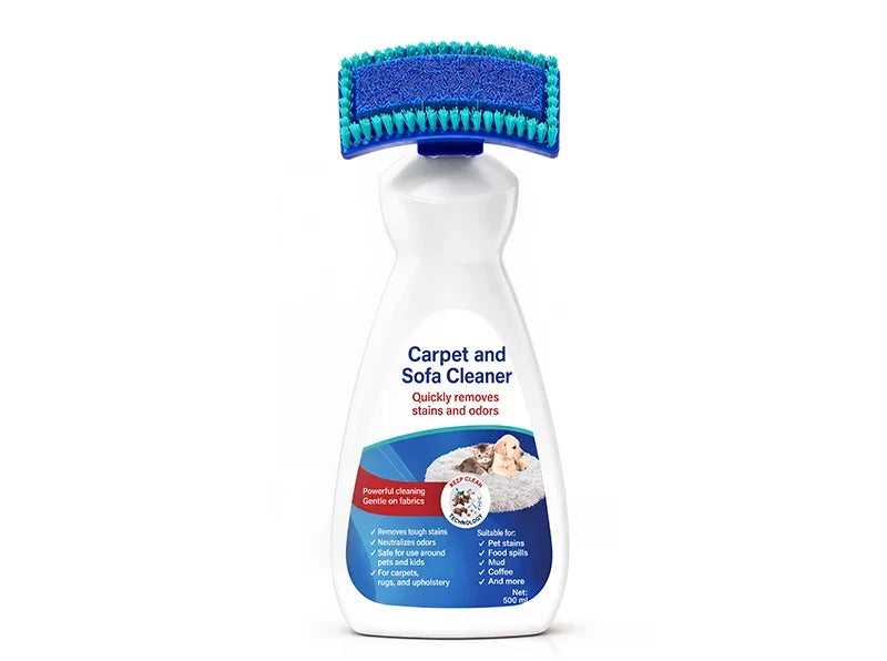 No-Wash Carpet & Sofa Cleaner with Brush