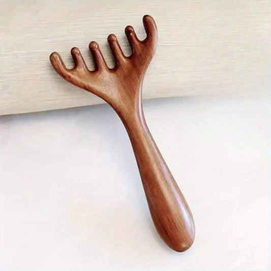 sandalwood gua sha comb