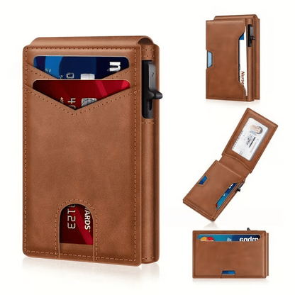 Aluminum RFID Blocking Minimalist Wallet for Men