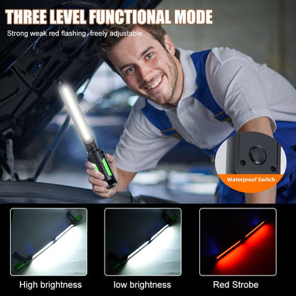 🎁Ideal Father's Day Gift🔧 2-in-1 Connectable Magnetic LED Work Light | 2400LM Rechargeable Mechanic Flashlight