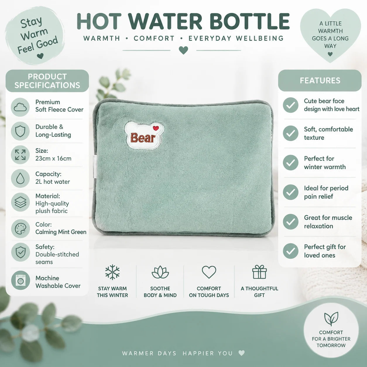 🎄Christmas Sale! LAST DAY ONLY! ⏰Rechargeable hot water bottles, heat packs, explosion-proof heat pads