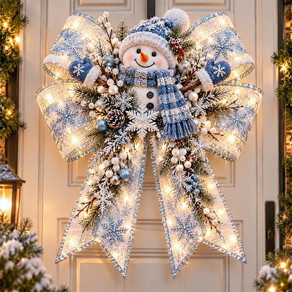 📌🎄 Christmas Magic Bow Door Hangers – Oversized Light-Up Holiday Bows in 6 Festive Styles🎀