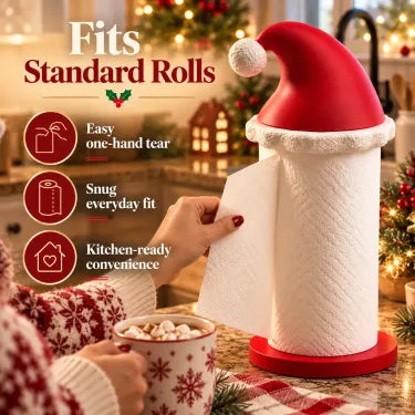 Santa Hat Paper Towel Holder | Festive Kitchen Decor 🎅🎄