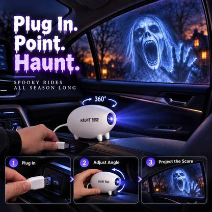 🎃 👻 Haunt Rise Halloween Window Projector-360° Adjustable Stand for Home Decor 🎃