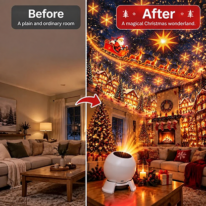 🎅 Turn Any Room Into a Christmas Wonderland – Holiday Projection Night Light