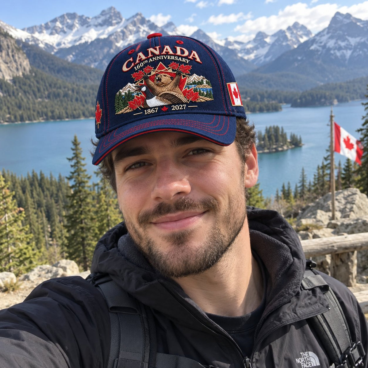 🍁 Canada 160th Anniversary 1867–2027 – Premium Embroidered Heritage Cap (100% Cotton)