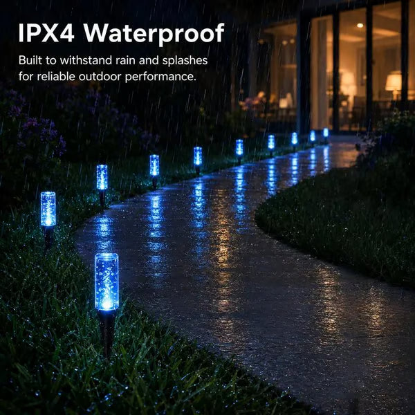🔥 Limited 50% OFF 🔥 Solar Pathway Lights Outdoor Crystal Bubble